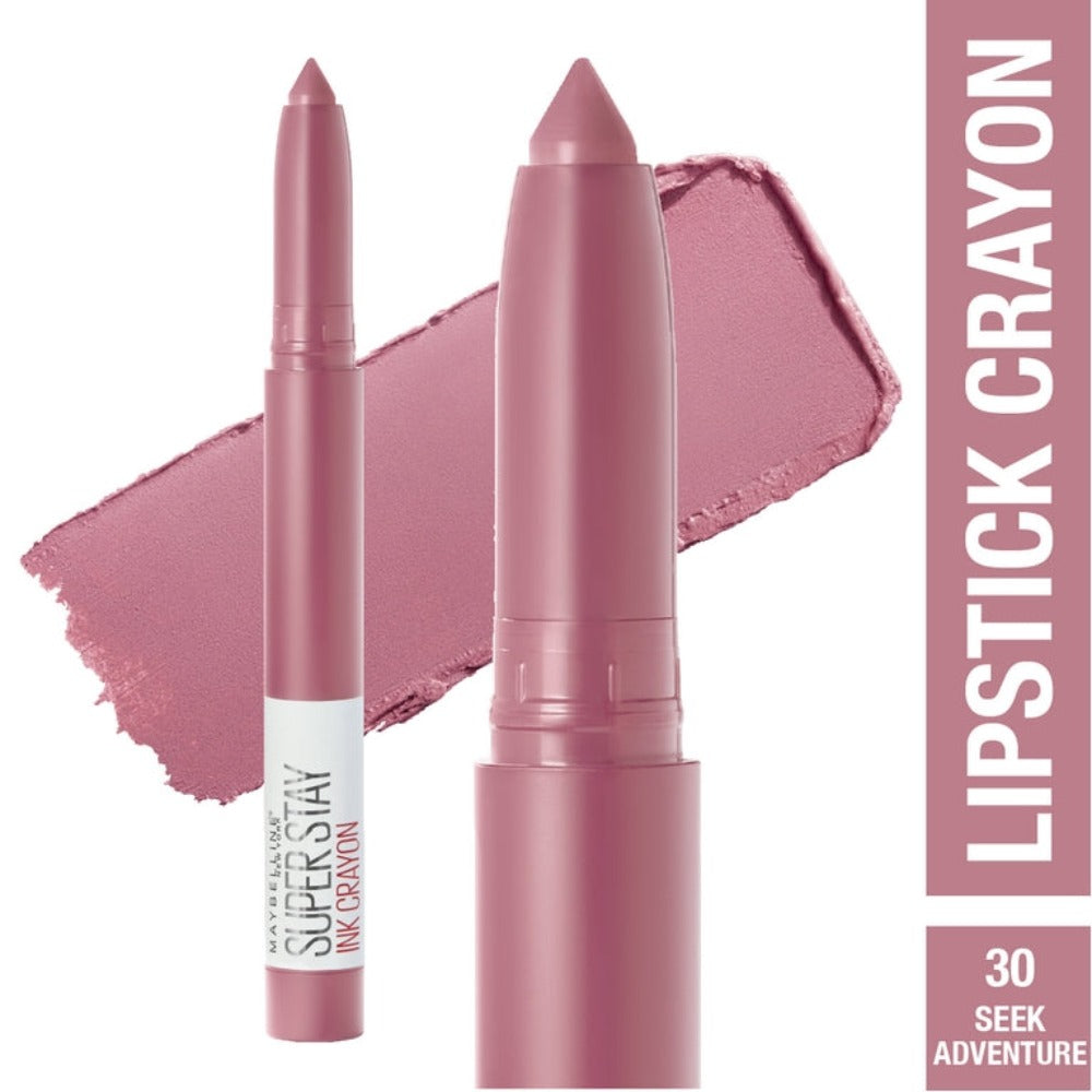 Buy seek-adventure-30 Maybelline Super Stay Ink Crayon Lipstick, Matte Longwear Lipstick