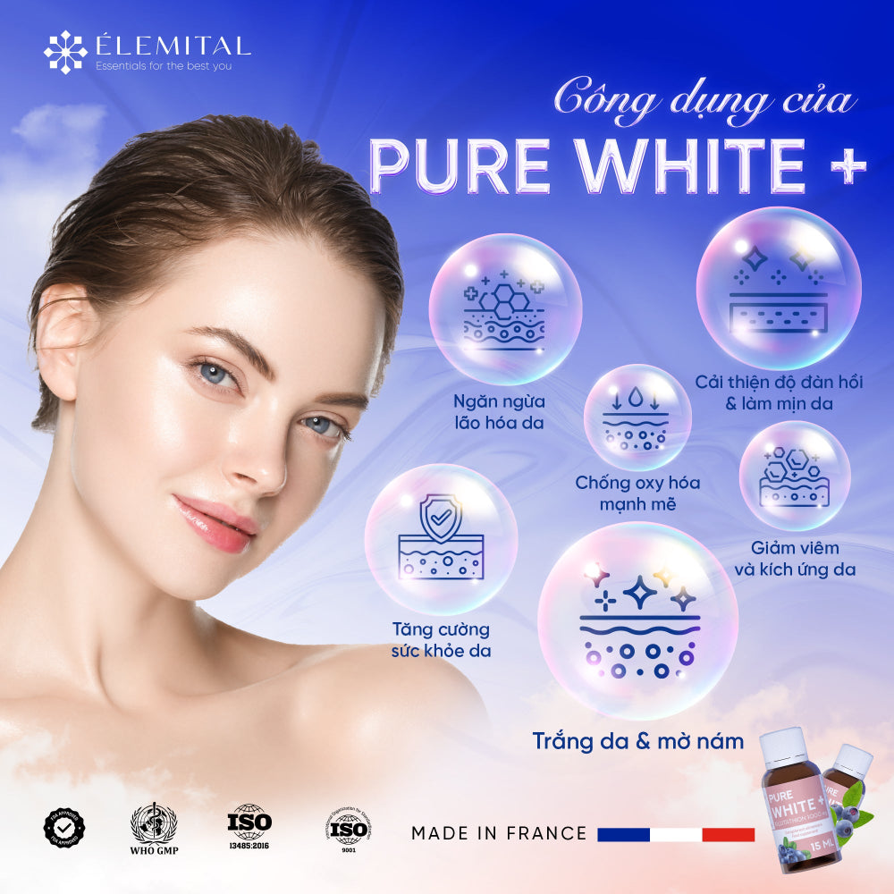Pure White + Glutathion - 10 Drinkable Shots - 0