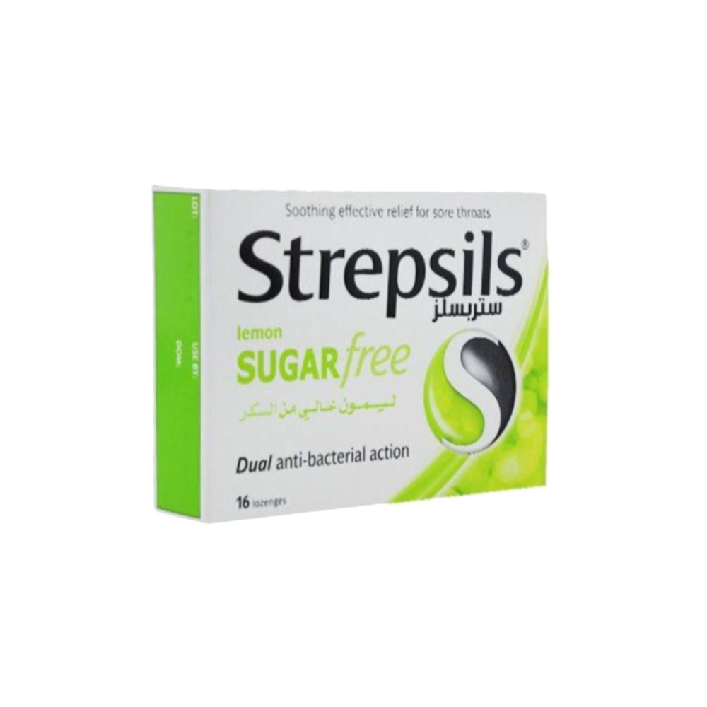 Strepsils Lemon Sugar Free - 16 Lozenges