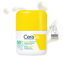 CeraVe Invisible Dry Touch Fluid Sunscreen SPF 50+ - 50 ml
