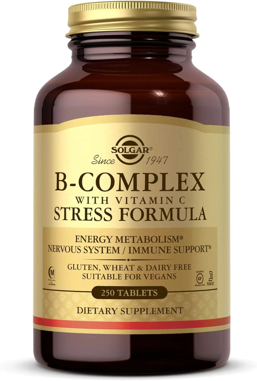 Solgar B-Complex + Vitamin C Stress Formula - 100 Tablets