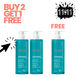 Avene Cleanance Gel 400ml Buy 2 Get 1 Free