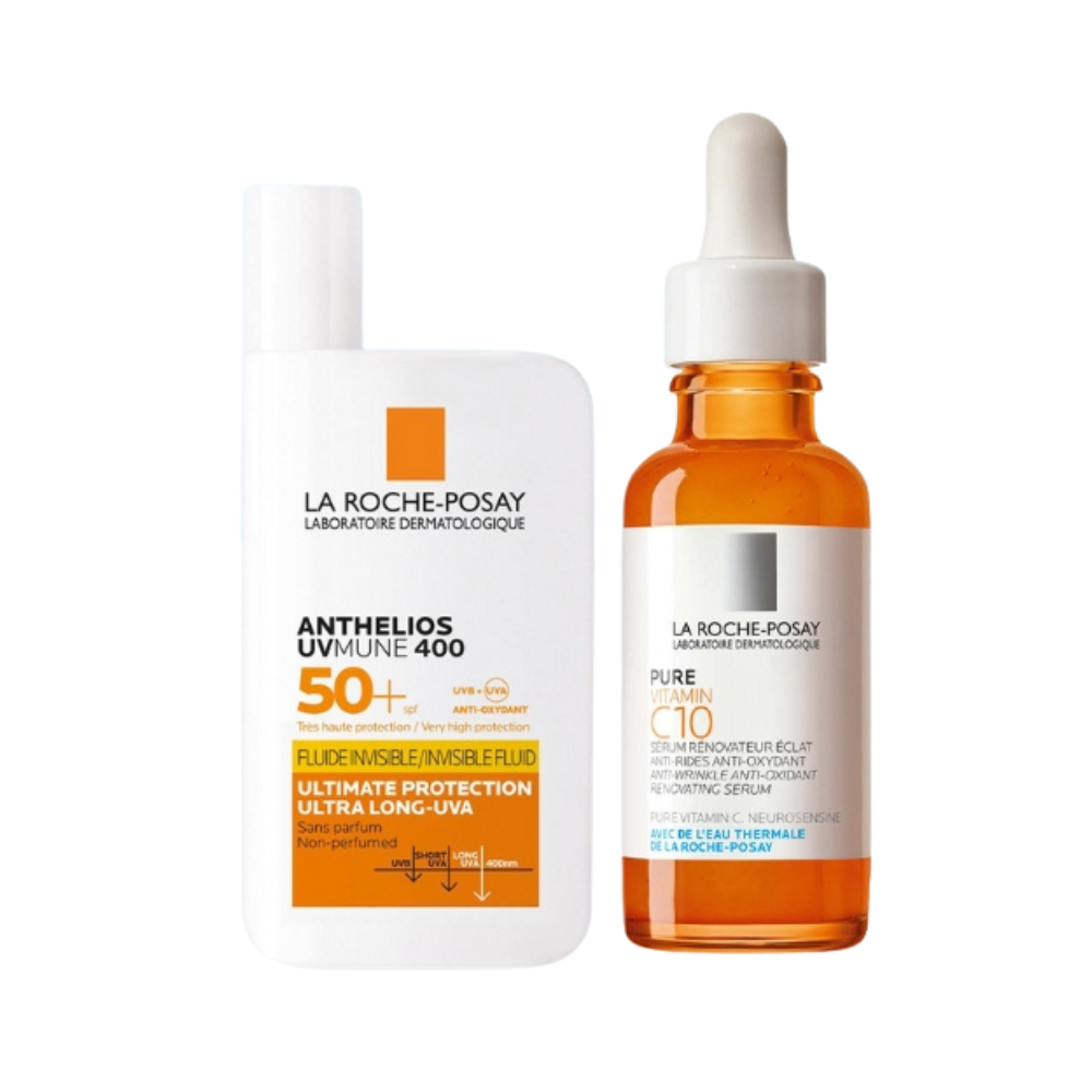 La Roche Posay Vitamin C Serum With Anthelio Shaka Fluid Bundle