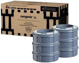 Tommee Tippee Twist & Click Nappy Bin XL Refill Cassettes - Pack of 6