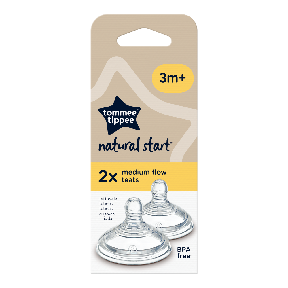 Tommee Tippee Natural Start Teats - 2 Pieces - 0