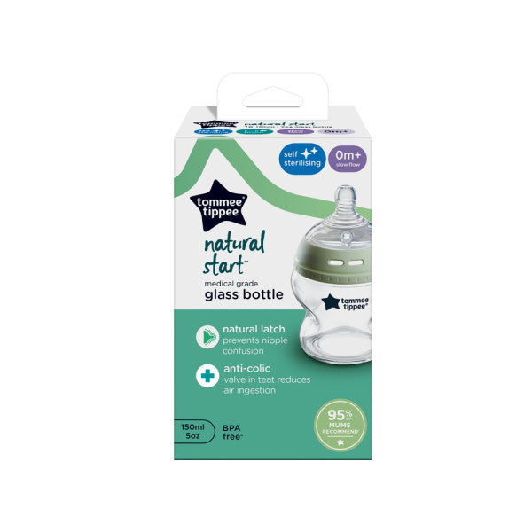 Tommee Tippee Close To Nature Glass Bottle - 0m+