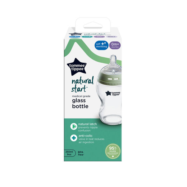 Tommee Tippee Close To Nature Glass Bottle - 0m+