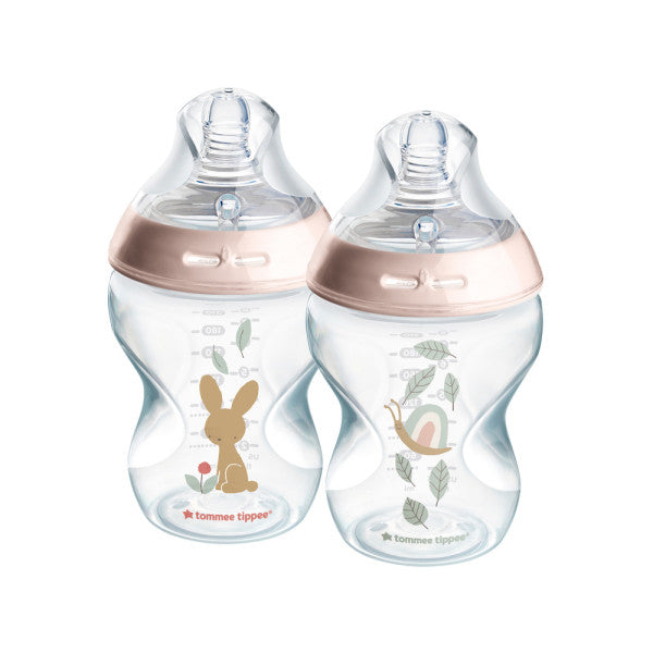 Tommee Tippee Natural Start Slow Flow Bottles  X2 - 260 ml
