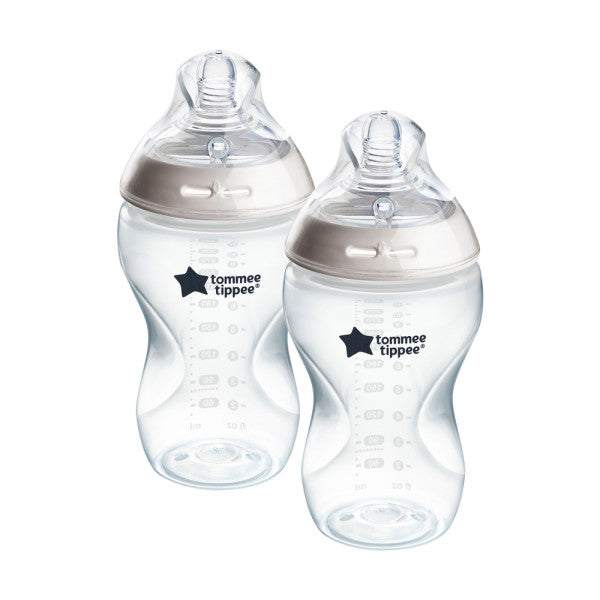 Tommee Tippee Natural Start Slow Flow Bottles  X2 - 260 ml