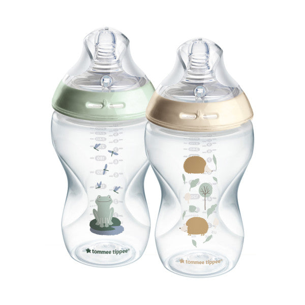 Tommee Tippee Natural Start Slow Flow Bottles  X2 - 340 ml - 0