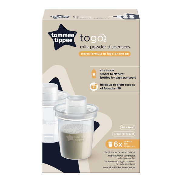 Tommee Tippee Milk Powder Dispenser - 6  Packs - 0
