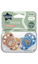 Tommee Tippee Fun Friends Orthodontic Soother x 2pcs (18-36 Months)-1