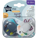 Tommee Tippee Moda Midnight Jungle Orthodontic Soother x 2pcs (18-36 Months)-1