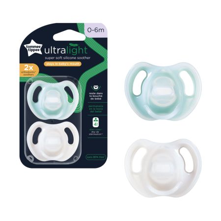 Tommee Tippee Ultra Light Soothers x 2pcs