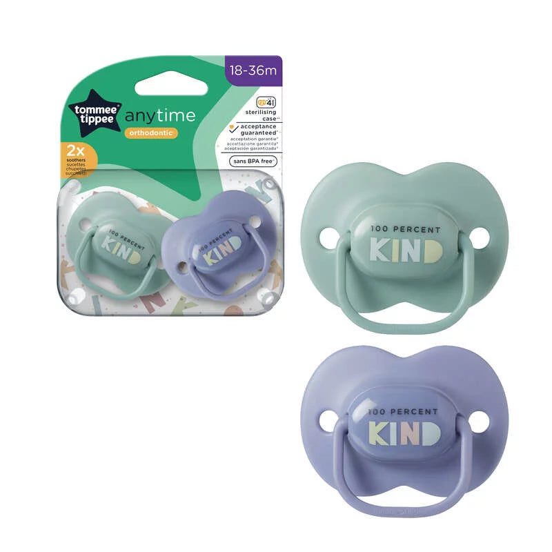 Tommee Tippee Anytime Soothers x 2pcs (18-36 Months)