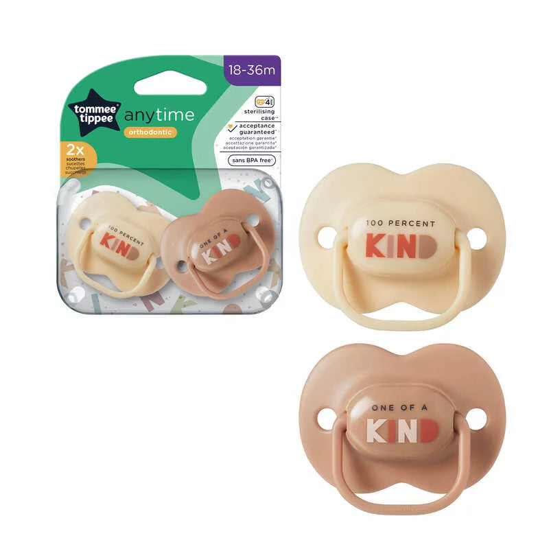 Buy unisex Tommee Tippee Anytime Soothers x 2pcs (18-36 Months)