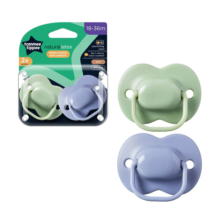 Tommee Tippee Cherry Latex Soothers x 2pcs