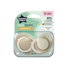 Tommee Tippee x 2pcs Newborn Soother, Extra Small 0-2 Months