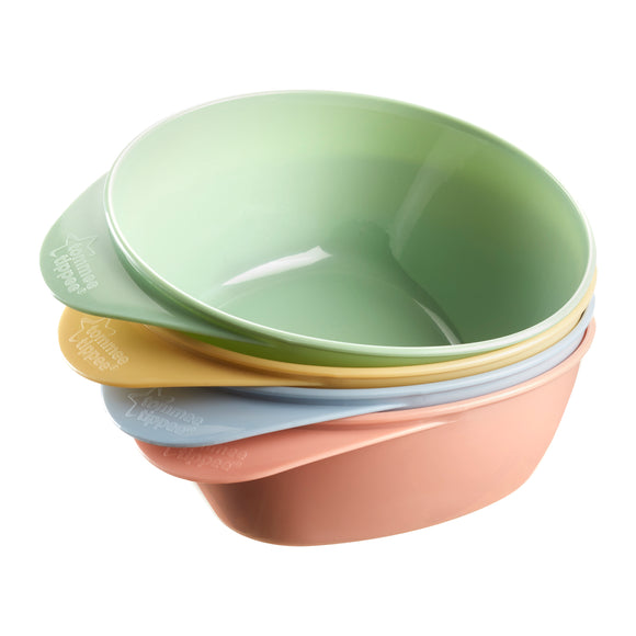 Tommee Tippee 4x Easy Scoop Feed Bowls - 6 M+