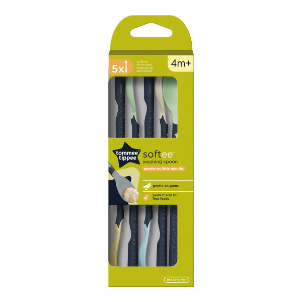 Tommee Tippee 5x Softee Weaning Spoon - 0