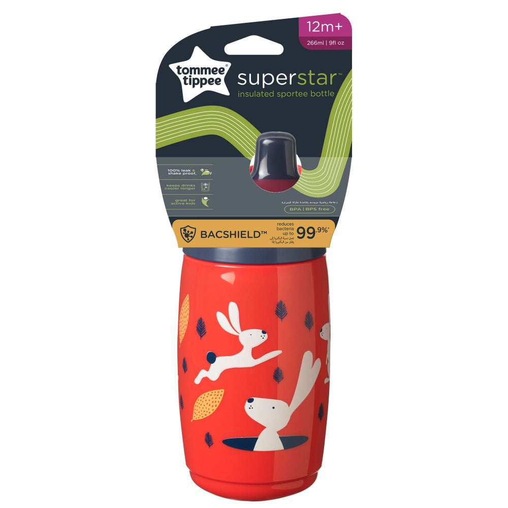Buy red Tommee Tippee Superstar Insulated Sportee Bottle 266 ml 12 M+