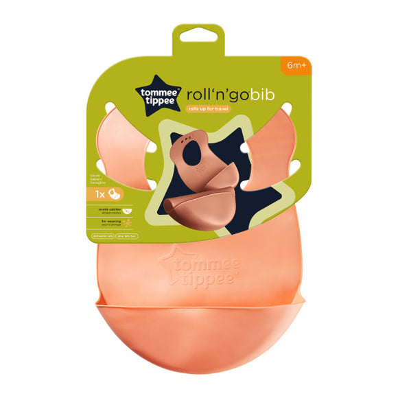 Tommee Tippee Roll’ No Go Bib - 6 M+