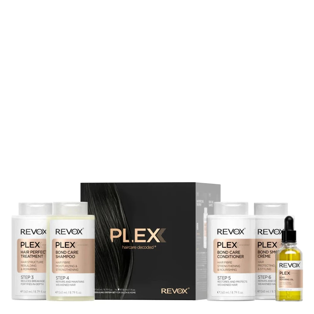 REVOX PLEX  Hair Rebuilding System Set for Salon & Home