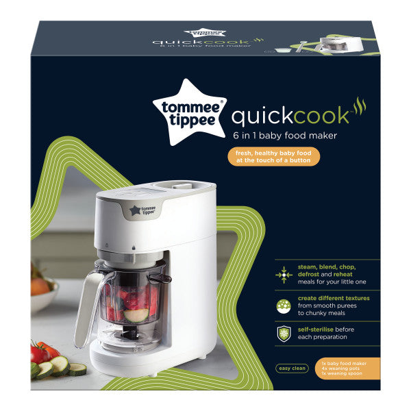 Tomme Tippee 6 in 1 Baby Food Maker - White