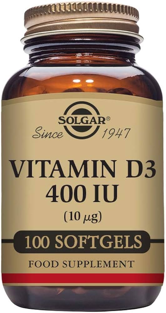 Solgar Vitamin D3 (Cholecalciferol) 10 Mcg (400 IU) - 100 Softgels