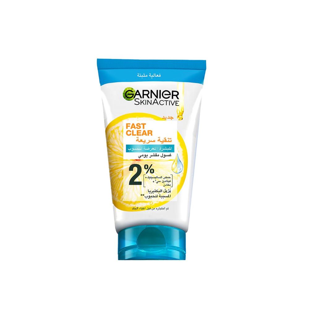 Garnier Fast Clear Daily Exfoliating Scrub For Acne Prone Skin - 150 ml