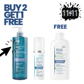 Ducray Keracnyl With Squanorm Buy 2 Get 1 Bundle