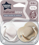 Tommee Tippee Natural Latex Soother - 2 Packs-1