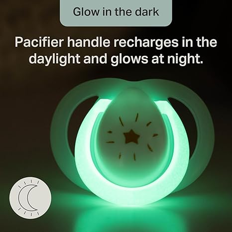 Tommee Tippee Orthodontic Night Time Soothers x 2pcs (0-6 Months)