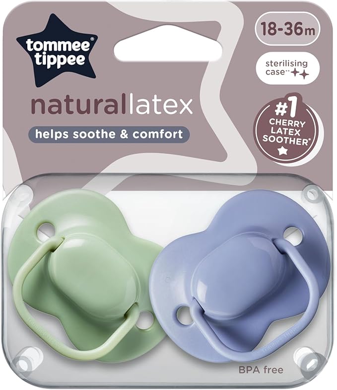 Tommee Tippee Natural Latex Soother - 2 Packs - 0