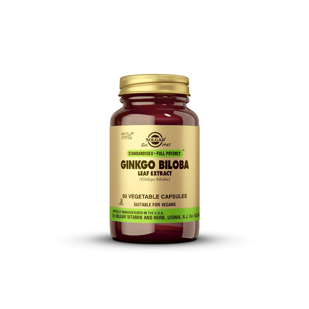 Solgar Ginkgo Biloba Leaf Extract - 60 Vegetable Capsules