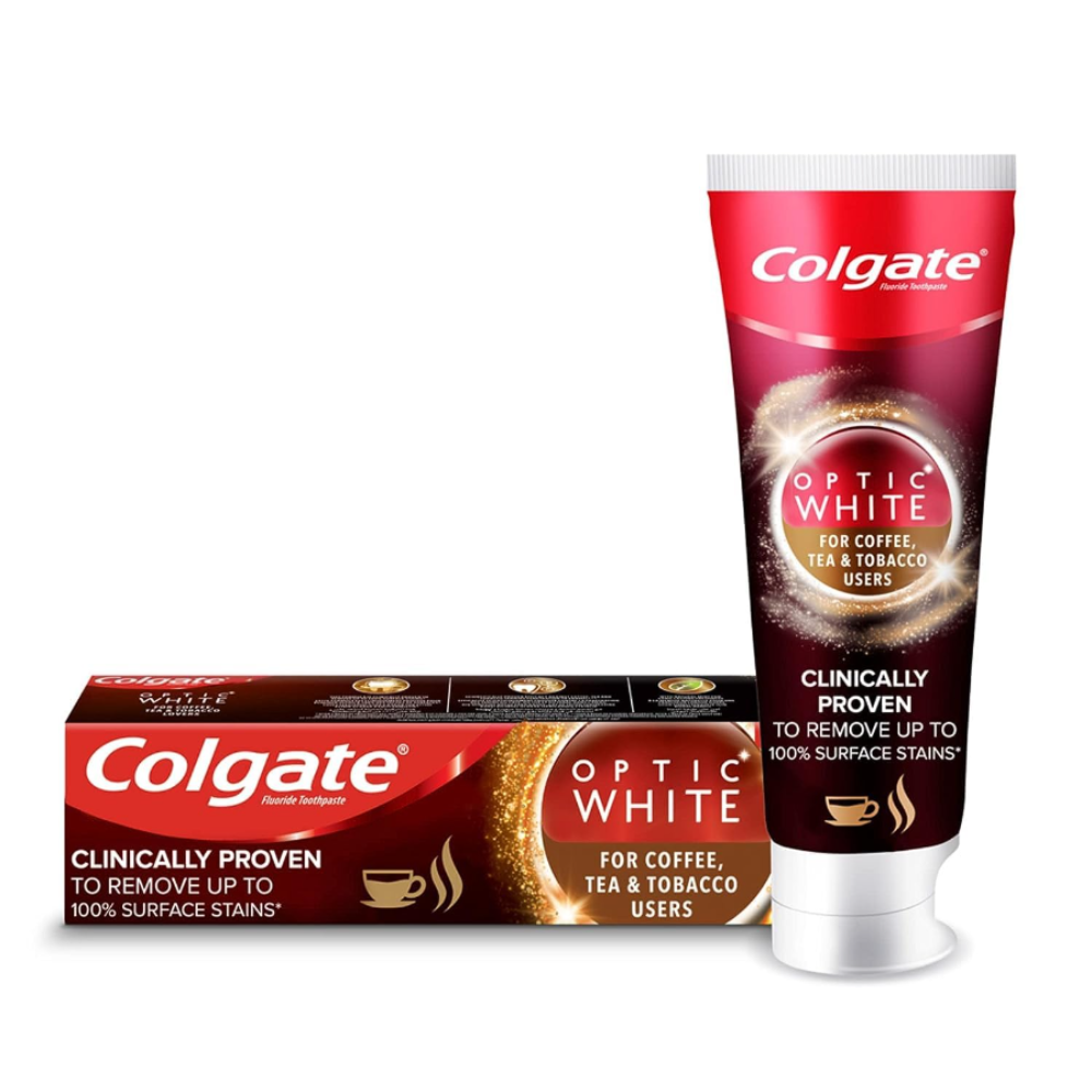 Colgate Optic White For Coffee, Tea & Tabacco Users - 50 ml