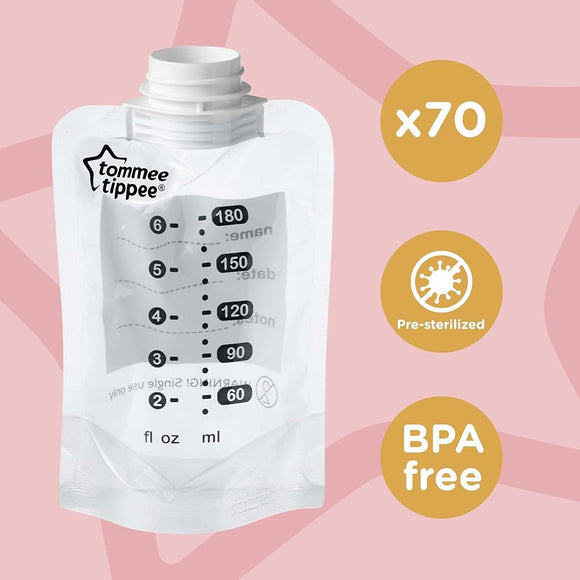 Tommee Tippee Breast Milk Storage Bags - 36 Bags