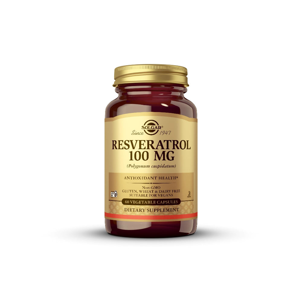 Solgar Resveratrol 100 mg - 60 Vegetable Capsules