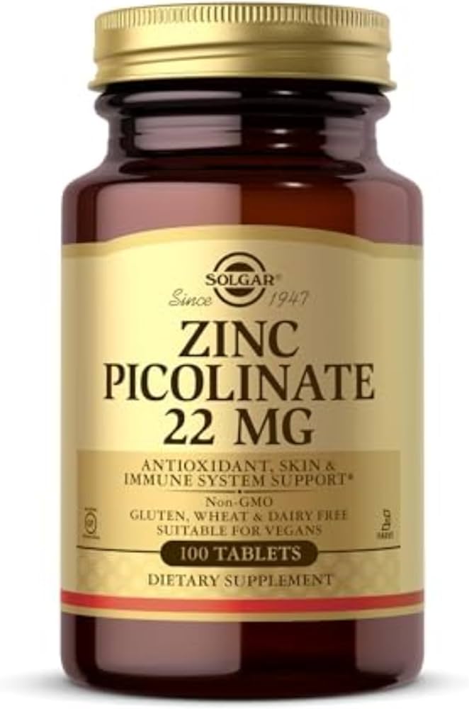 Solgar Zinc Picolinate - 100 tablets