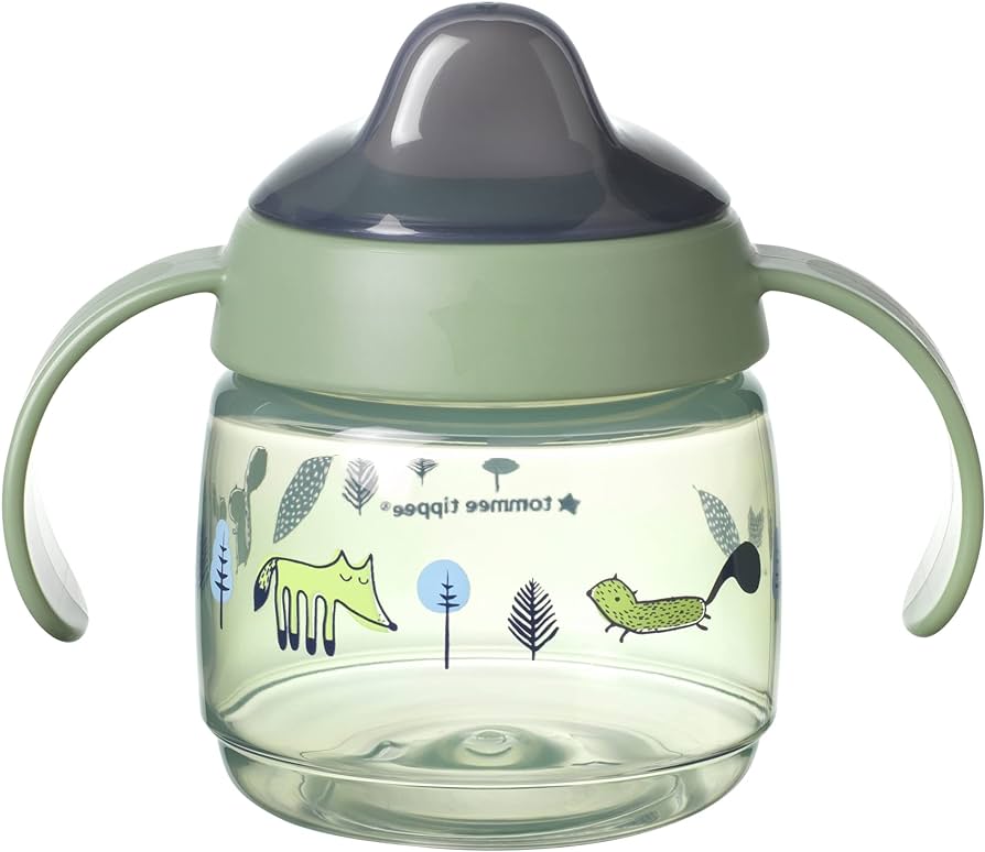 Buy green Tommee Tippee Superstar Weaning Sippee Cup 4 M+
