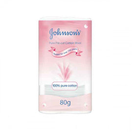 Johnson's Cotton Wool Precut - 80 G