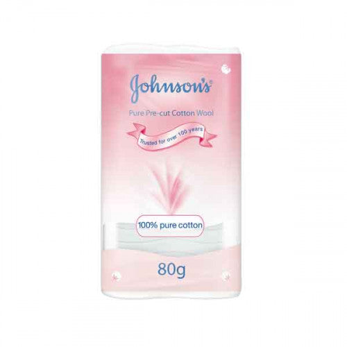 Johnson's Cotton Wool Precut - 80 G