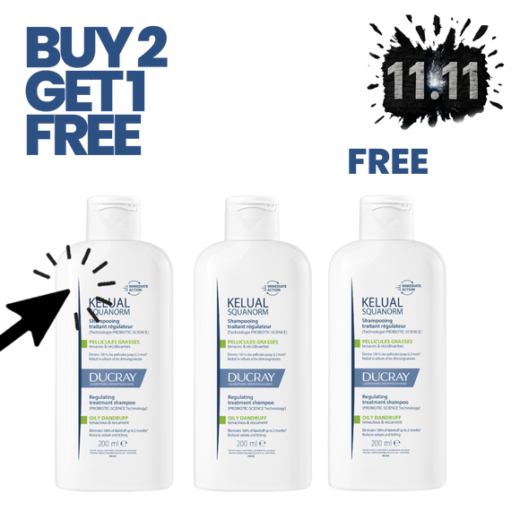 Ducray Squanorm Oily Dandruff Buy 2 Get 1 Bundle