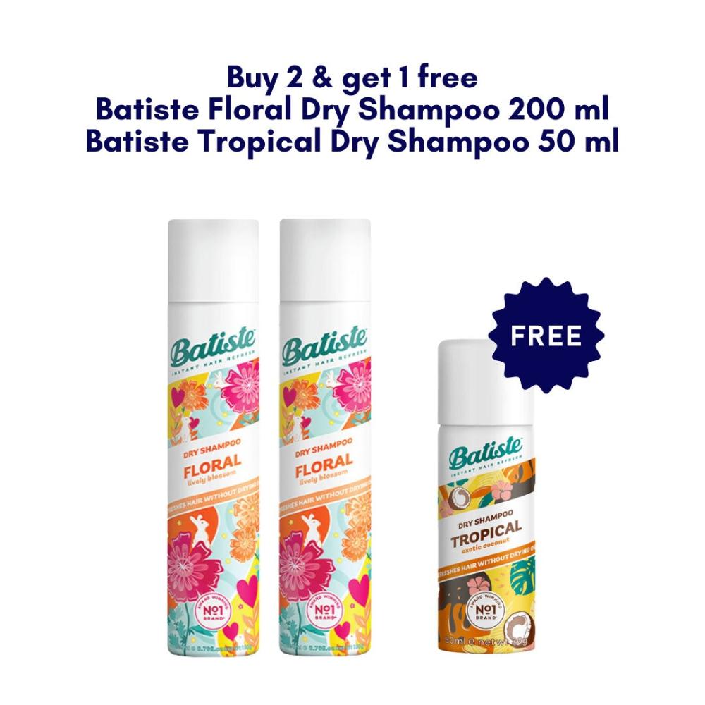 Batiste Floral Dry Shampoo Buy 2 Get 1