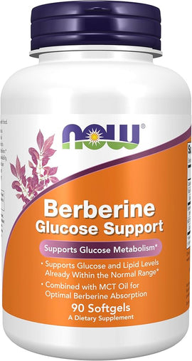 NOW Berberine Glucose Support - 90 Softgels