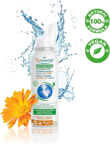 Puressentiel Nasal Hygiene Strong Jet Spray With Organic Calendula - 100 ml