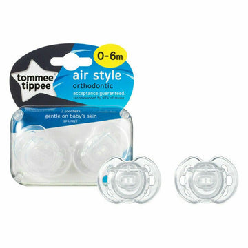 Tommee Tippee Air Style Orthodontic Soother x 2pcs (0-6 Months) - Yellow