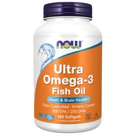 NOW Ultra Omega-3 Fish Oil - 90 Softgels