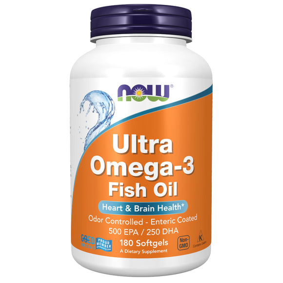 NOW Ultra Omega-3 Fish Oil - 90 Softgels