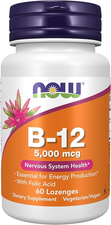 NOW B-12 5000 mcg - 60 Lozenges